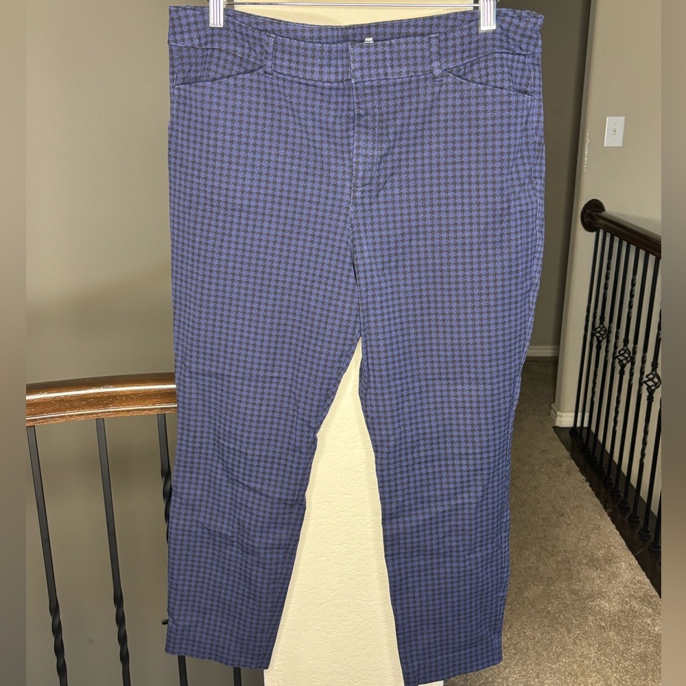 Old Navy Blue Houndstooth Women's Pants